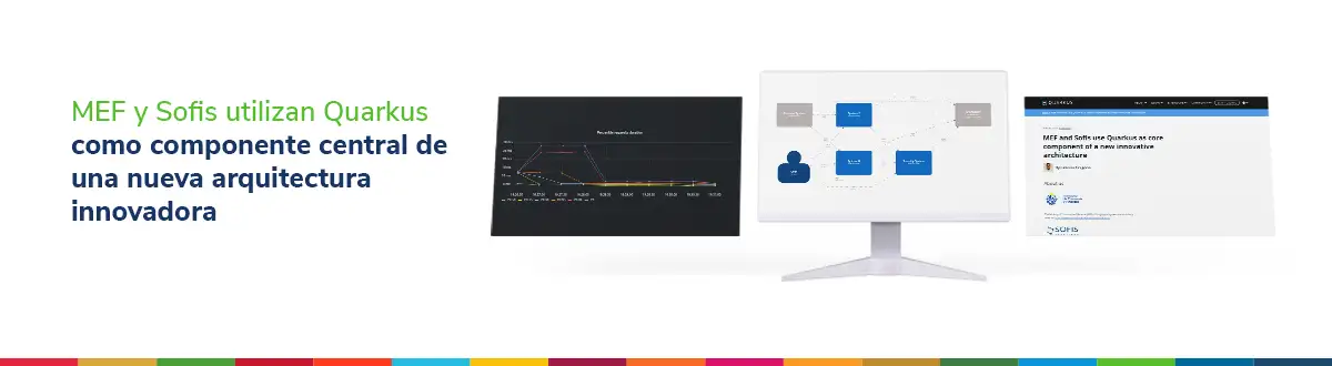 Pantalla del computadora que muestran blog sobre el uso Quarkus